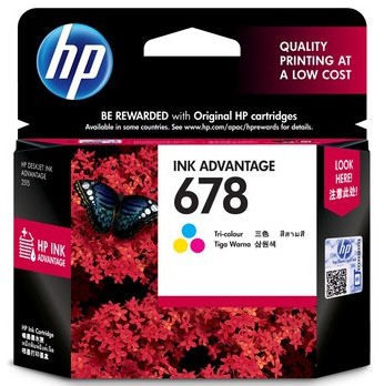惠普CZ108AA（678）彩色墨盒(适用 HP DeskJet 2515 1018 1518 2548 3548 4518)