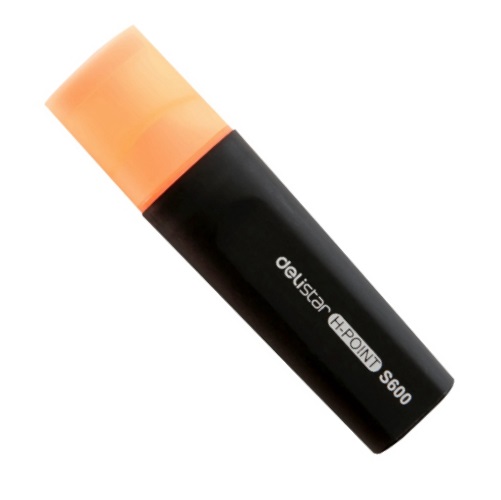 得力 S600 单头 醒目系列 荧光笔 橙色