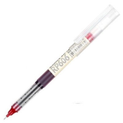 齐心 RP606 直液式 速干型 中性笔 0.5mm 红色