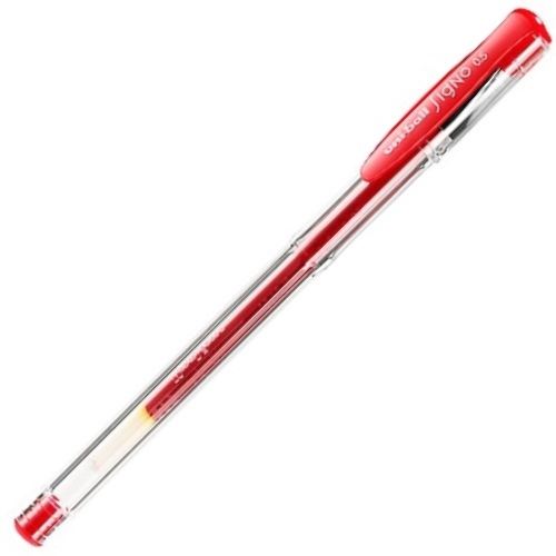 三菱 UM-100 拔帽式 中性笔 0.5mm 红色