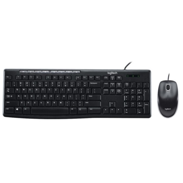 罗技 MK200 经典款 全尺寸 有线键盘+鼠标套装