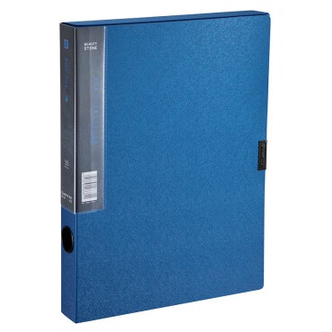 齐心 MC-35 美石系列 1.5寸档案盒 35mm 钛蓝