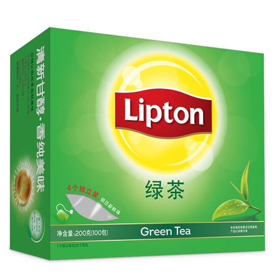 立顿 精选 袋泡绿茶 2g×100包