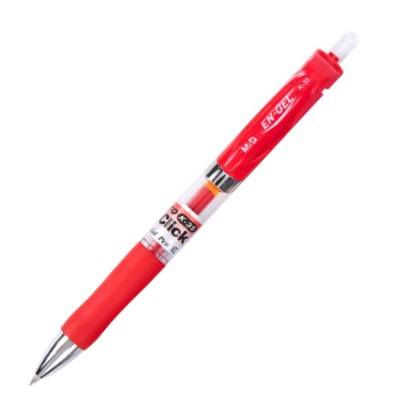 晨光K-35 按键式中性笔 0.5mm 红色