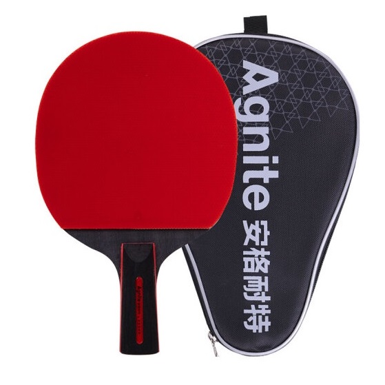 安格耐特 F2325 直拍 竞赛级 乒乓球拍 七层阿尤斯木 单只装 赠球拍袋