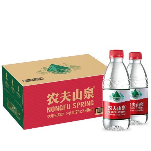 农夫山泉 饮用天然水 380ml× 24瓶