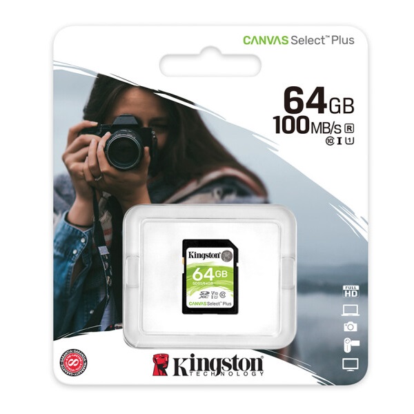 金士顿 64GB 高速相机内存卡 SD卡