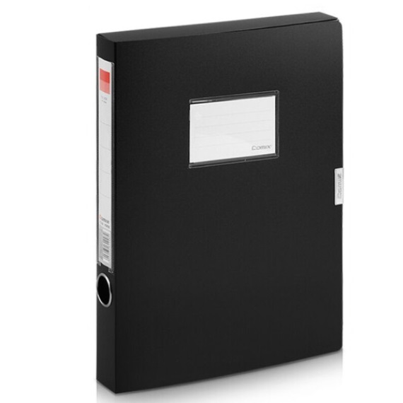 齐心 A1248 经济型 1.5寸档案盒 35mm 黑色