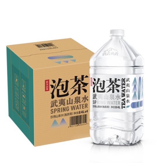 农夫山泉 武夷山 泡茶山泉水 4L×4瓶