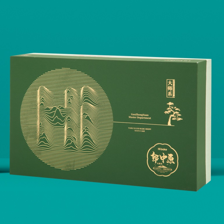 Hibake 大师系列 中秋月饼礼盒 8枚装 净含量 520g  月·青山