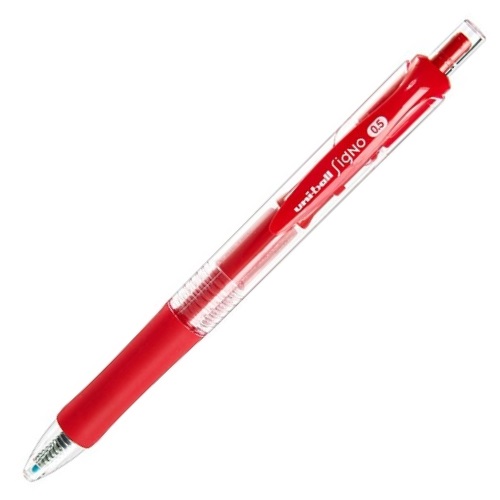 三菱 UMN-152 按键式 商务型 中性笔 0.5mm 红色