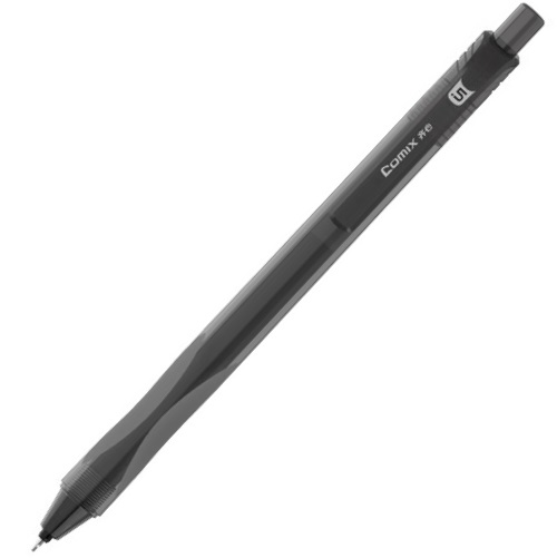齐心 GP128 按键式 速干型 超大容量 中性笔 0.5mm 黑色