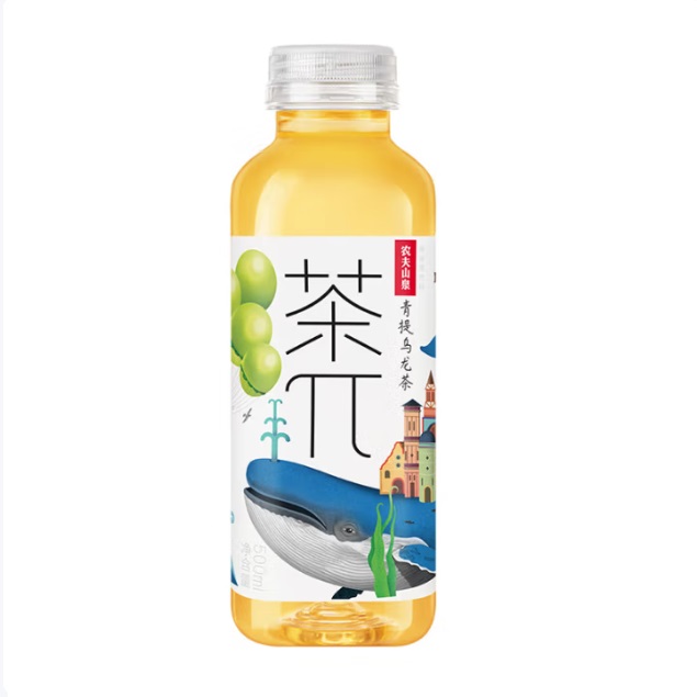 农夫山泉 茶π 果味茶饮品 青提乌龙味 500ml