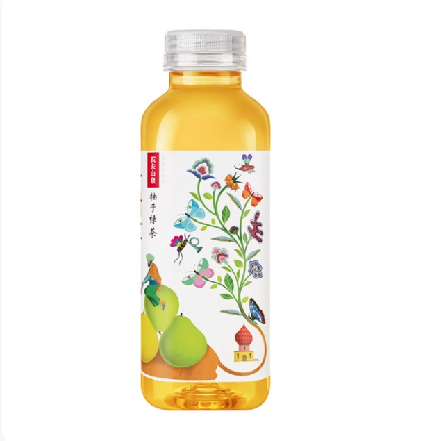 农夫山泉 茶π 果味茶饮品 柚子绿茶味 500ml