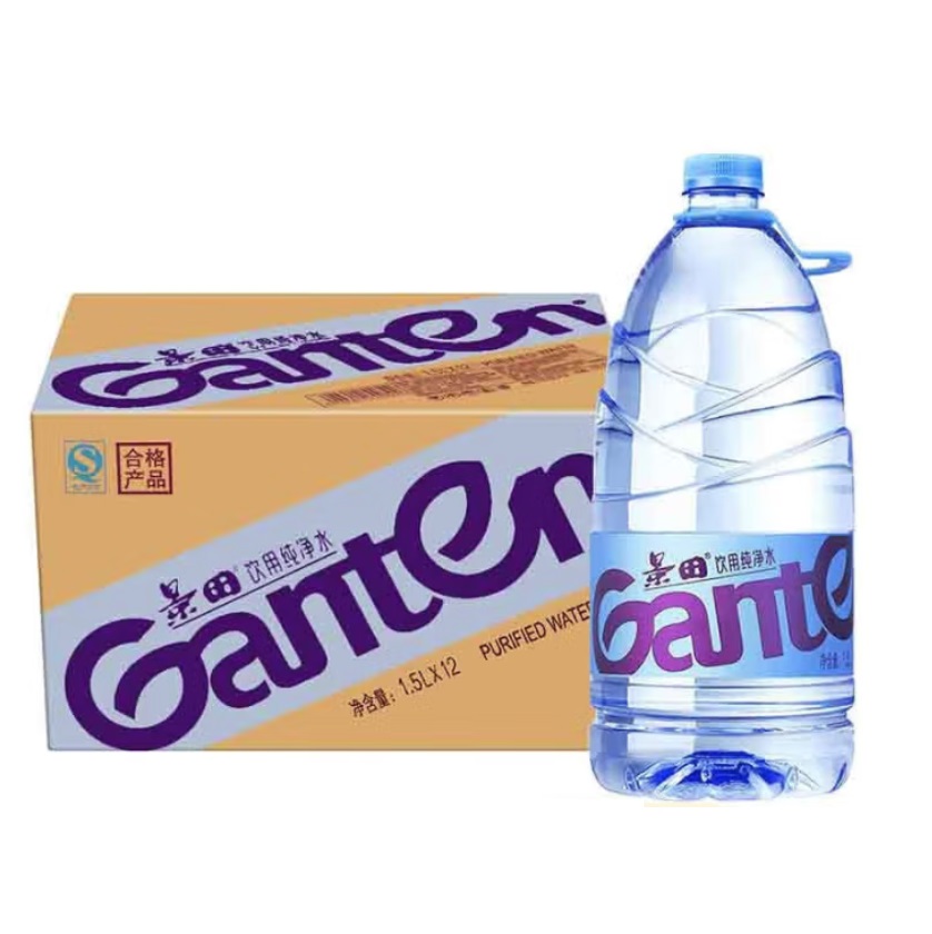 景田 饮用纯净水 1.5L×12瓶